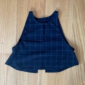 American Apparel crop top w/ open back